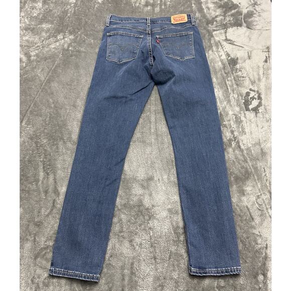 Levi's Slimming Skinny Jeans Women's 29 Blue High Rise Denim Pants Cowboy - Picture 6 of 13